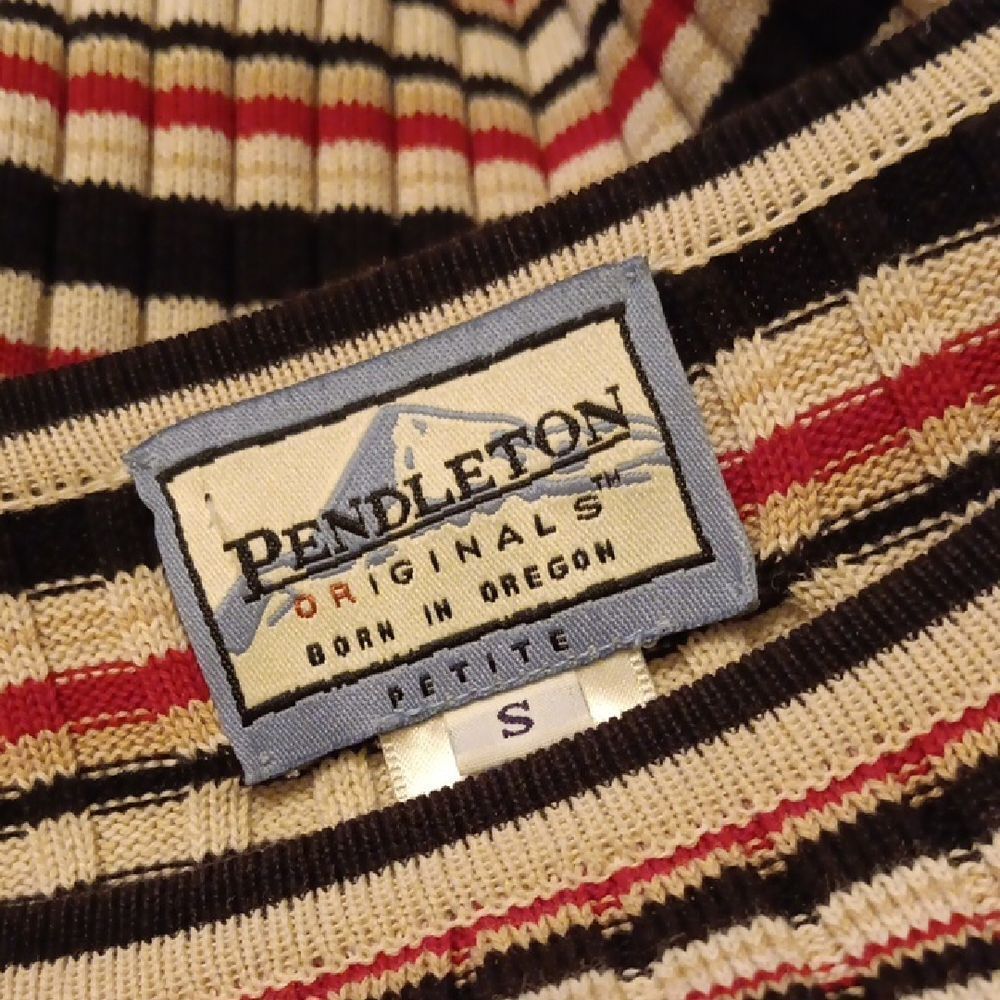 Pendleton Multicolor Striped Knit Top - image 7